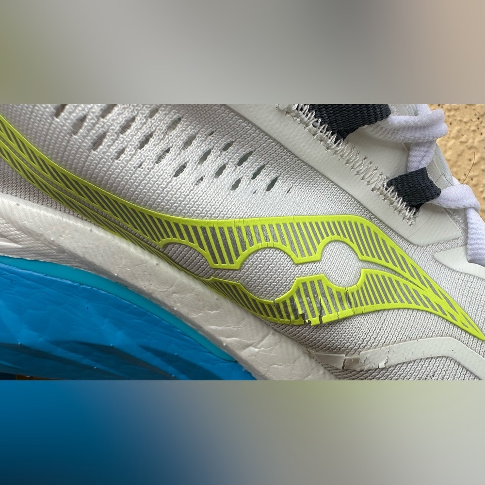 Saucony Endorphin Speed 4 White Viziblue Running Shoes Men’s Size 11 Super Clean - Picture 11 of 15